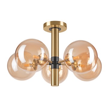 Riippukattokruunu ROLLO 5xG9/5W/230V kulta/savuinen beige