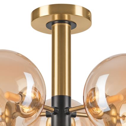 Riippukattokruunu ROLLO 5xG9/5W/230V kulta/savuinen beige