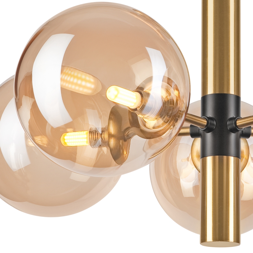 Riippukattokruunu ROLLO 5xG9/5W/230V kulta/savuinen beige