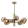 Riippukattokruunu ROLLO 8xE14/5W/230V kulta/savuinen beige