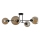 Riippukattokruunu VASCO 4xE27/60W/230V musta/savuinen beige