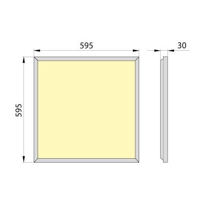 Riippuva LED-kattopaneeli OREGA PLUS 60 LED/50W/230V 4000K IP40