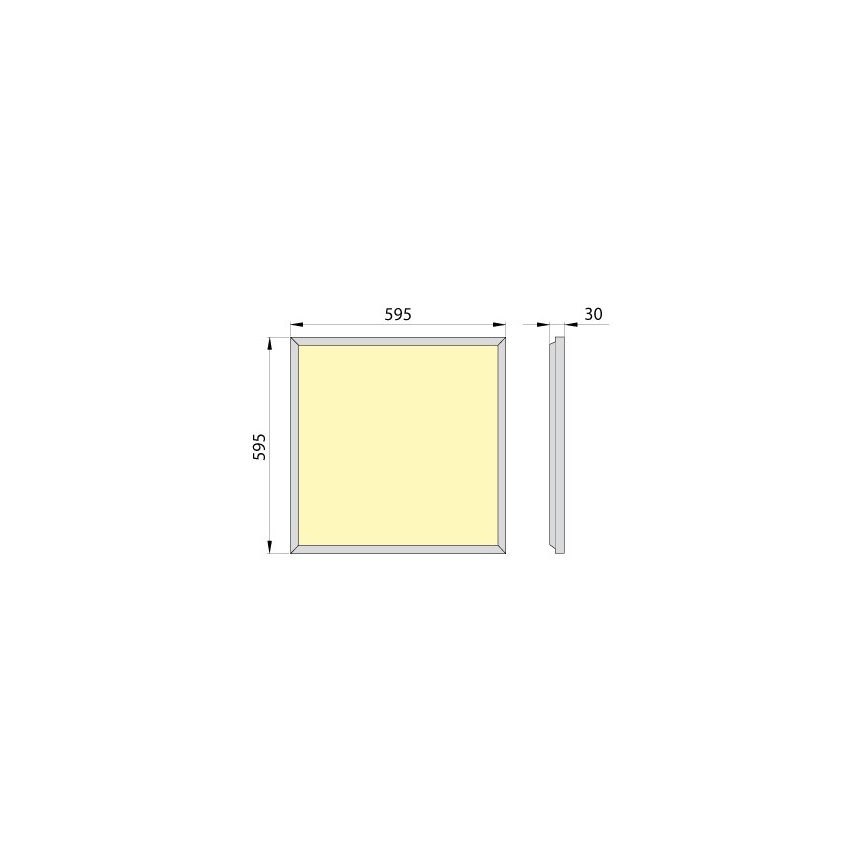Riippuva LED-kattopaneeli OREGA PLUS 60 LED/50W/230V 4000K IP40