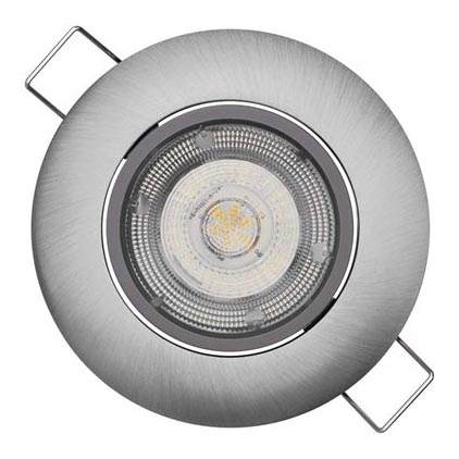 Riippuva LED-kattovalaisin EXCLUSIVE 1xLED/5W/230V 3000 K hopea