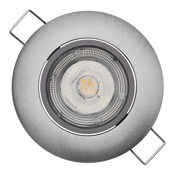 Riippuva LED-kattovalaisin EXCLUSIVE 1xLED/5W/230V 4000 K hopea