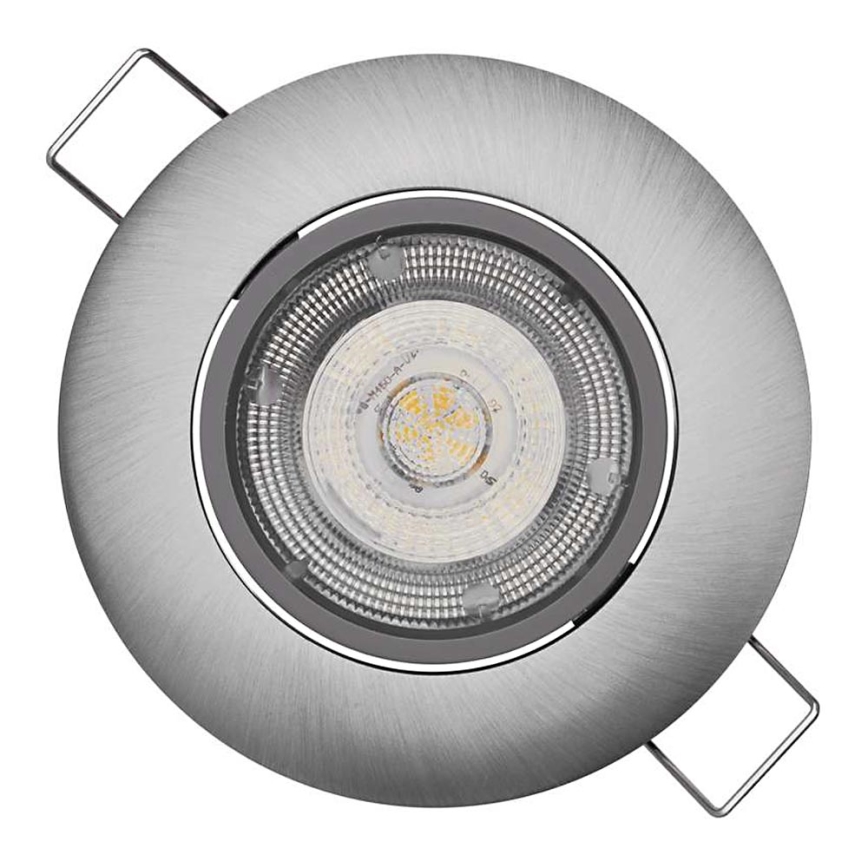 Riippuva LED-kattovalaisin EXCLUSIVE 1xLED/5W/230V 4000 K hopea