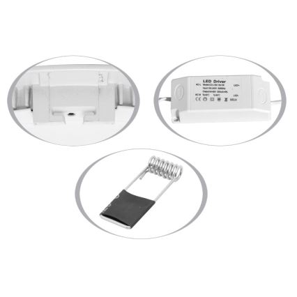 LED Kylpyhuoneen upotettava valo LADA LED/25W/230V 4100K IP44