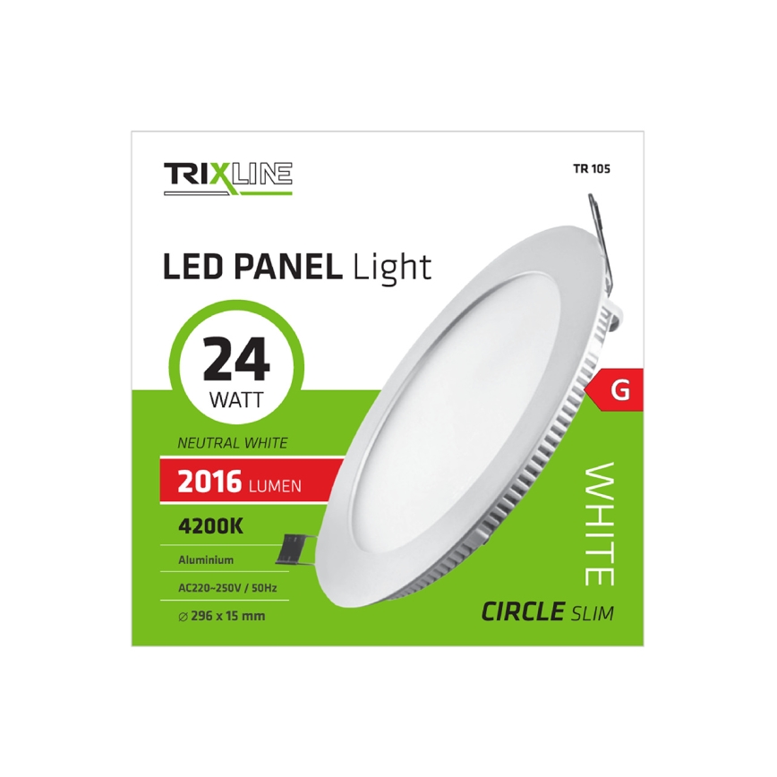 Riippuva LED-kattovalaisin ROUND LED/24W/230V 4200K