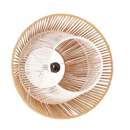 Riippuvalaisin AFRICA, johdolla, 1xE27/40W/230V, Ø 40 cm, ruskea/kerma