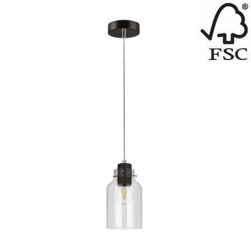 Riippuvalaisin ALESSANDRO 1xE27/60W/230V pyökki - FSC-sertifioitu