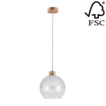 Riippuvalaisin ALESSANDRO 1xE27/60W/230V tammi - FSC-sertifioitu