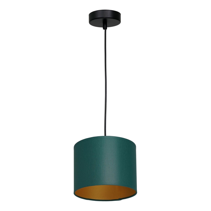 Riippuvalaisin ARDEN 1xE27/60W/230V halk. 18 cm vihreä/kulta