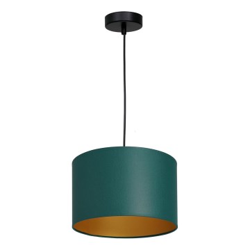 Riippuvalaisin ARDEN 1xE27/60W/230V halk. 25 cm vihreä/kulta