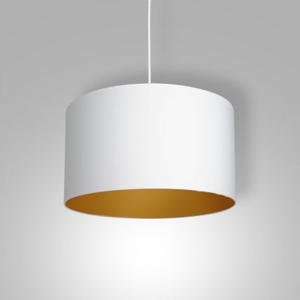 Riippuvalaisin ARDEN 1xE27/60W/230V halk. 40 cm valkoinen/kulta