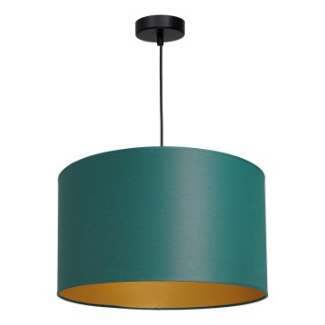 Riippuvalaisin ARDEN 1xE27/60W/230V halk. 40 cm vihreä/kulta