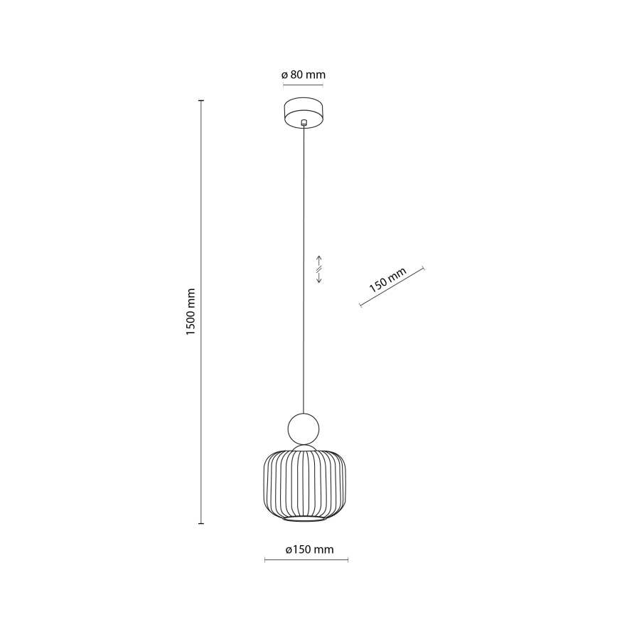 Riippuvalaisin BALLO johdolla 1xE14/10W/230V, beige