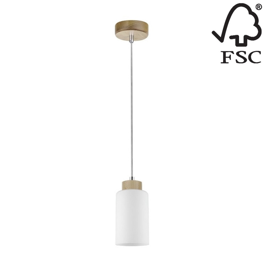 Riippuvalaisin BOSCO 1xE27/60W/230V koivu - FSC-sertifioitu