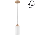 Riippuvalaisin BOSCO 1xE27/60W/230V tammi - FSC-sertifioitu
