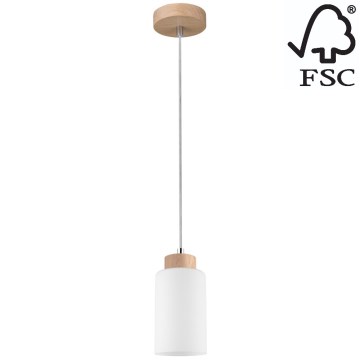 Riippuvalaisin BOSCO 1xE27/60W/230V tammi - FSC-sertifioitu