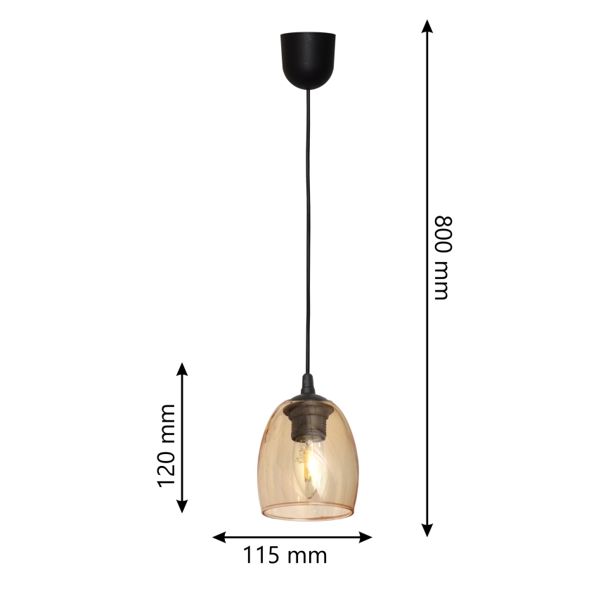 Riippuvalaisin BRILLANT 1xE27/15W/230V beige