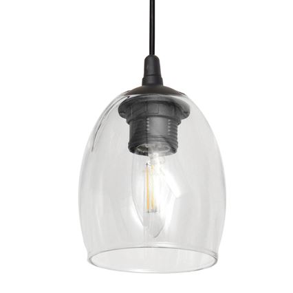 Riippuvalaisin BRILLANT 1xE27/15W/230V läpinäkyvä