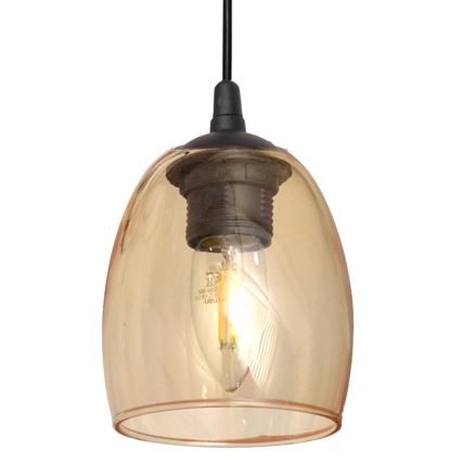 Riippuvalaisin BRILLANT 3xE27/15W/230V beige/läpinäkyvä/harmaa