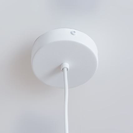 Riippuvalaisin ETNA II johdolla 1x E27/15W/230V Ø 18,5 cm, valkoinen