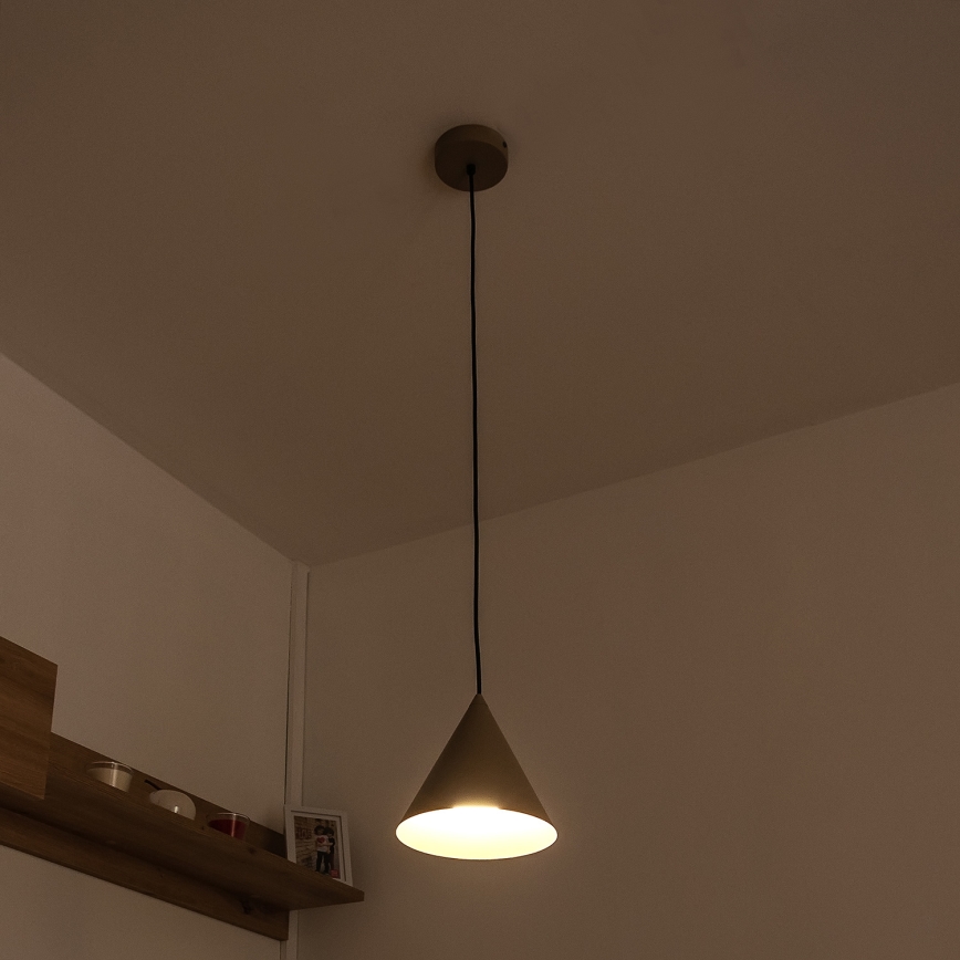 Riippuvalaisin ETNA II, johdolla, 1xE27/15W/230V, Ø 18,5 cm, beige