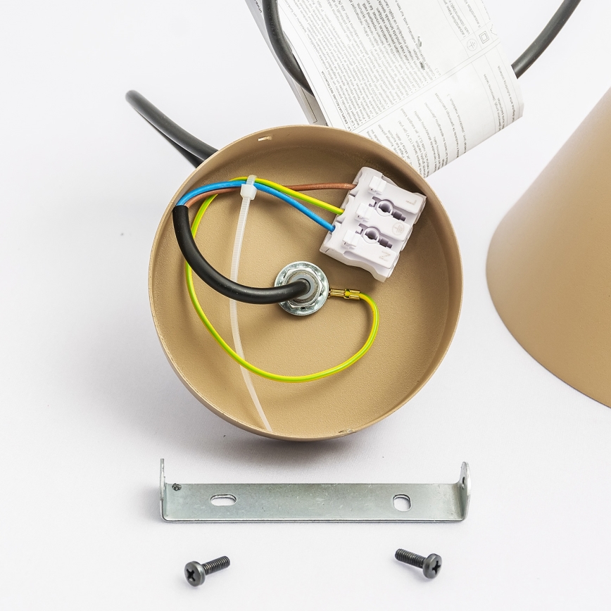 Riippuvalaisin ETNA II, johdolla, 1xE27/15W/230V, Ø 18,5 cm, beige