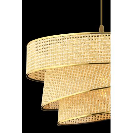 Riippuvalaisin kaapelilla COUPER 1xE27/60W/230V beige/kulta