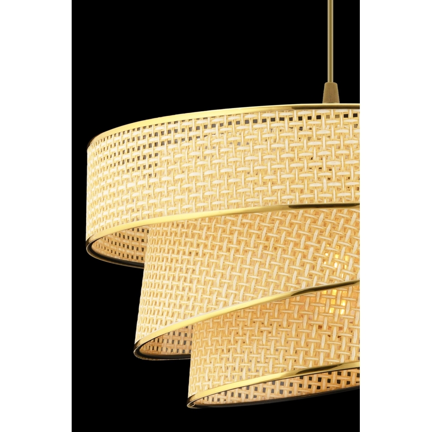 Riippuvalaisin kaapelilla COUPER 1xE27/60W/230V beige/kulta