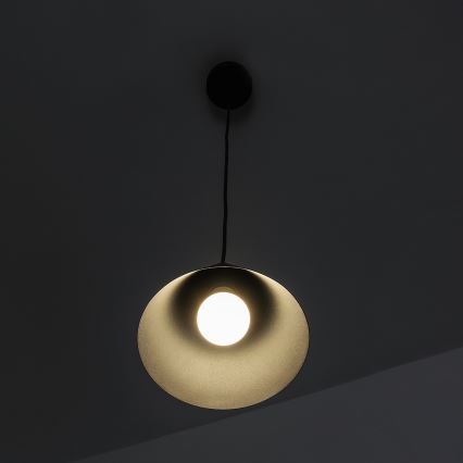 Riippuvalaisin kaapelilla ETNA II 1xE27/15W/230V halkaisija 18,5 cm musta