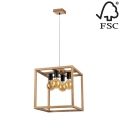 Riippuvalaisin KAGO 4xE27/60W/230V tammi - FSC-sertifioitu