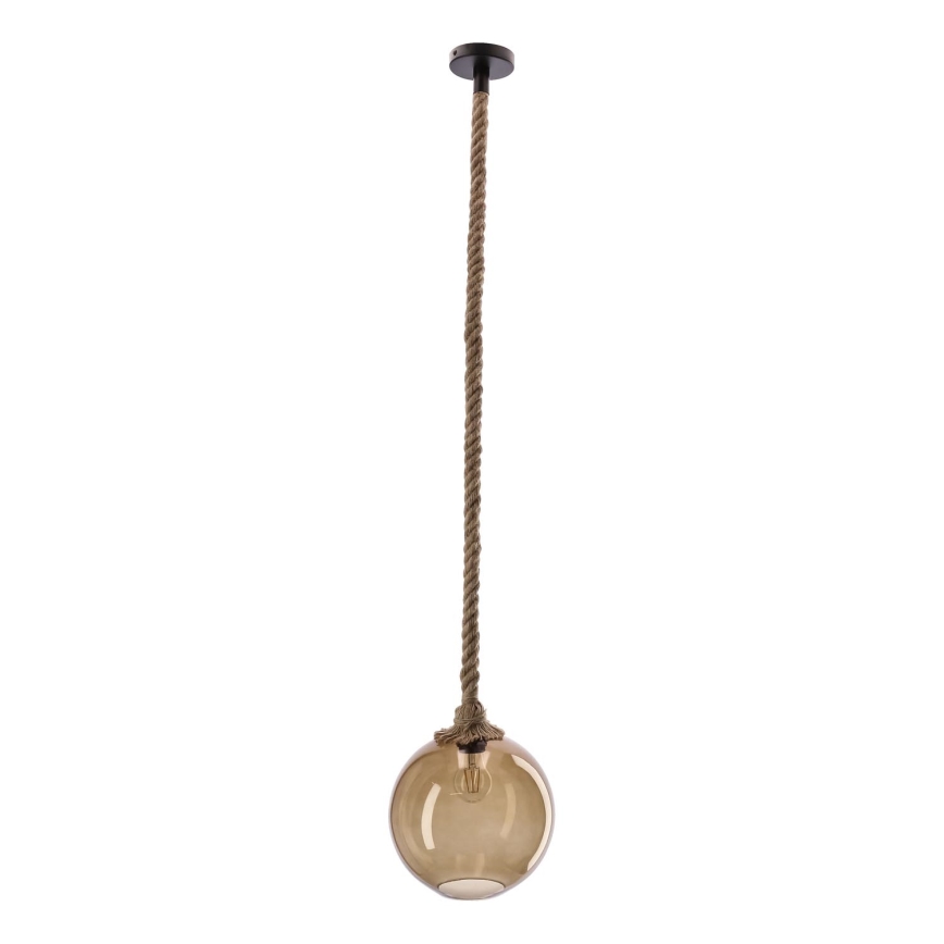 Riippuvalaisin langalla SHEDON 1xE27/40W/230V savuinen beige