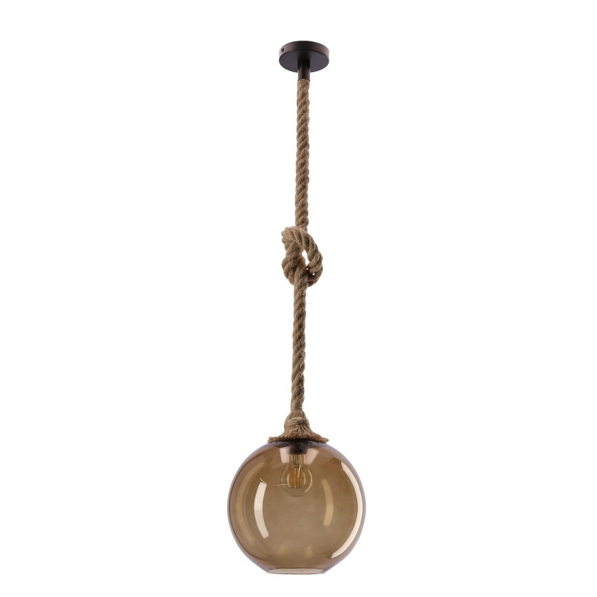 Riippuvalaisin langalla SHEDON 1xE27/40W/230V savuinen beige