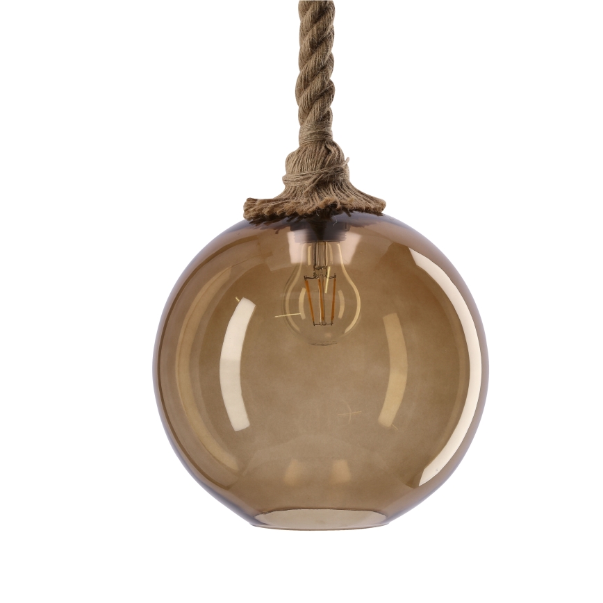 Riippuvalaisin langalla SHEDON 1xE27/40W/230V savuinen beige