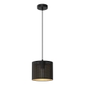 Riippuvalaisin LOFT SHADE 1xE27/60W/230V halk. 18 cm musta/kulta