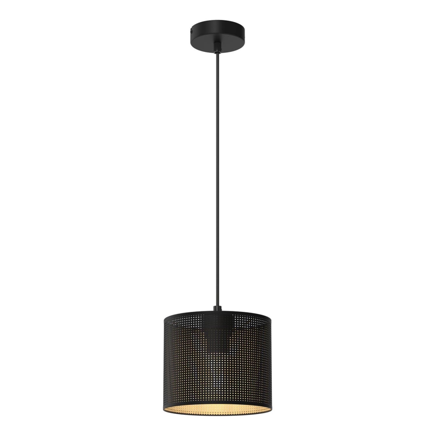 Riippuvalaisin LOFT SHADE 1xE27/60W/230V halk. 18 cm musta/kulta