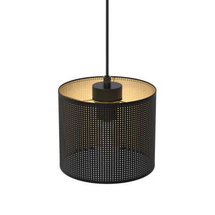 Riippuvalaisin LOFT SHADE 1xE27/60W/230V halk. 18 cm musta/kulta