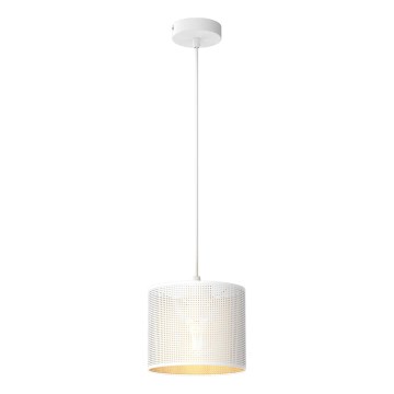 Riippuvalaisin LOFT SHADE 1xE27/60W/230V halk. 18 cm valkoinen/kulta