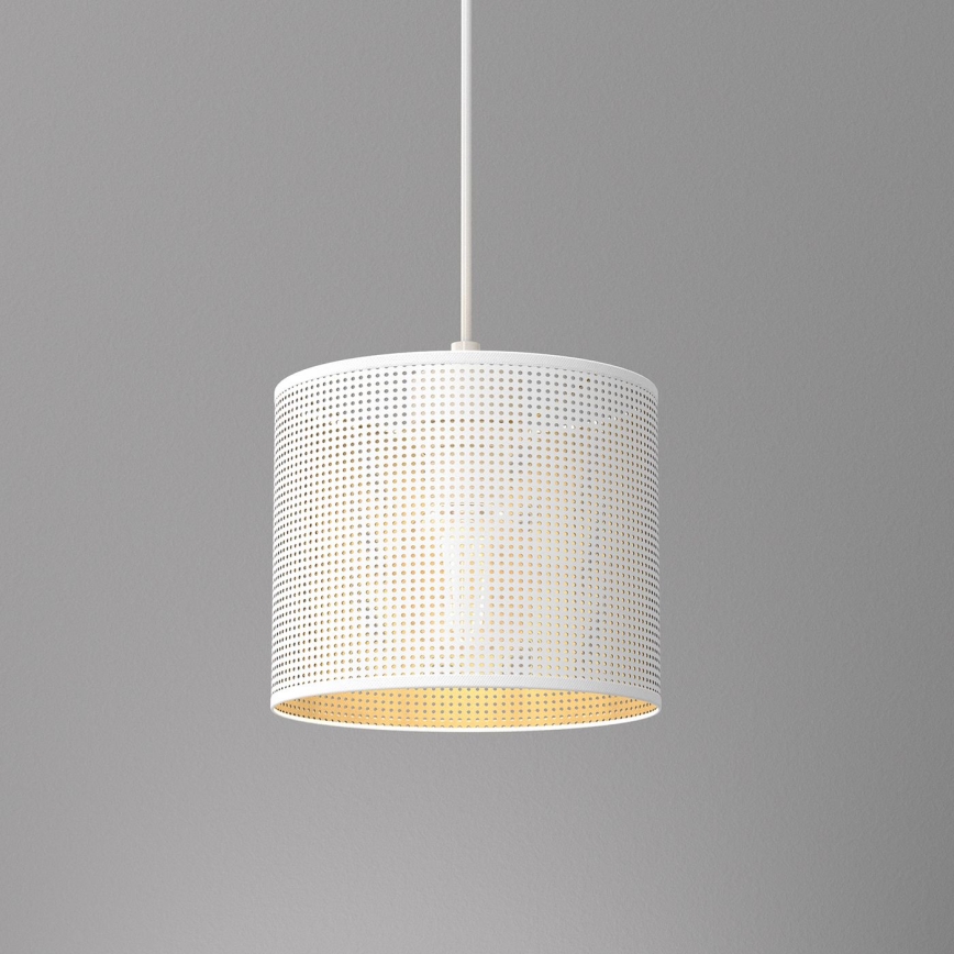 Riippuvalaisin LOFT SHADE 1xE27/60W/230V halk. 18 cm valkoinen/kulta