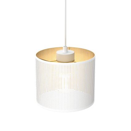 Riippuvalaisin LOFT SHADE 1xE27/60W/230V halk. 18 cm valkoinen/kulta