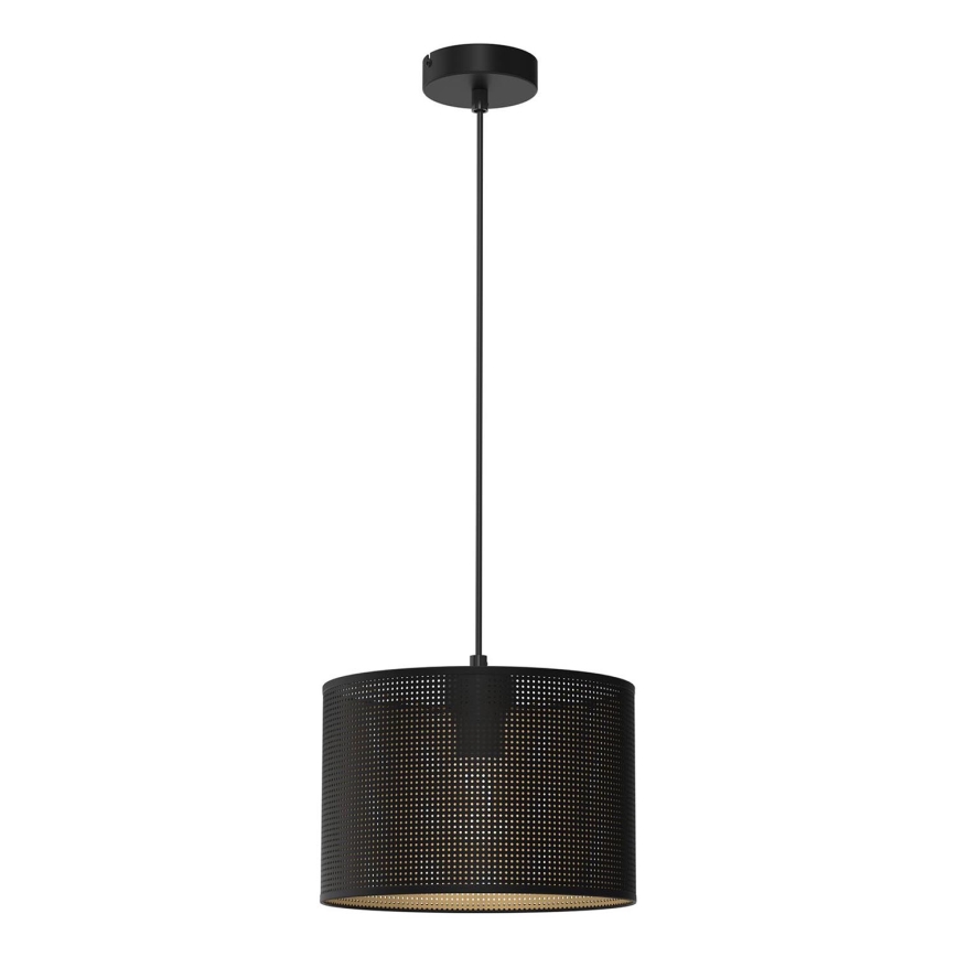 Riippuvalaisin LOFT SHADE 1xE27/60W/230V halk. 25 cm musta/kulta