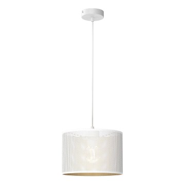 Riippuvalaisin LOFT SHADE 1xE27/60W/230V halk. 25 cm valkoinen/kulta