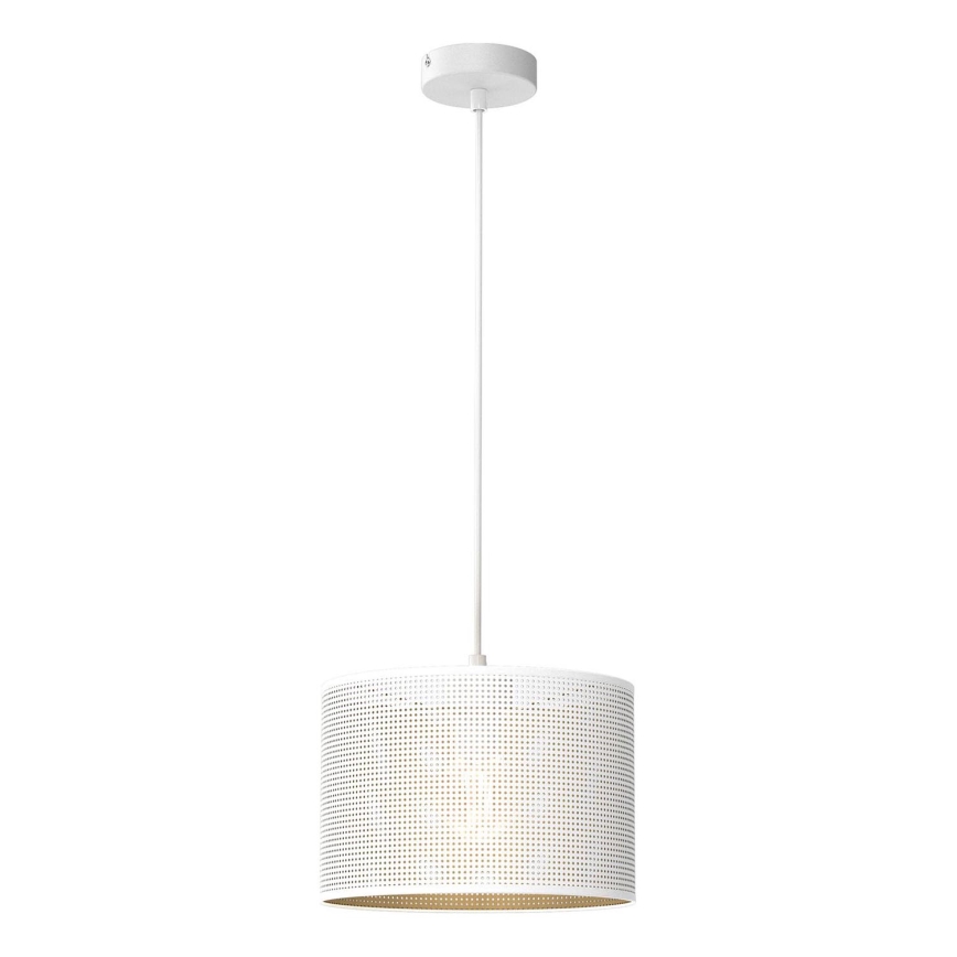 Riippuvalaisin LOFT SHADE 1xE27/60W/230V halk. 25 cm valkoinen/kulta