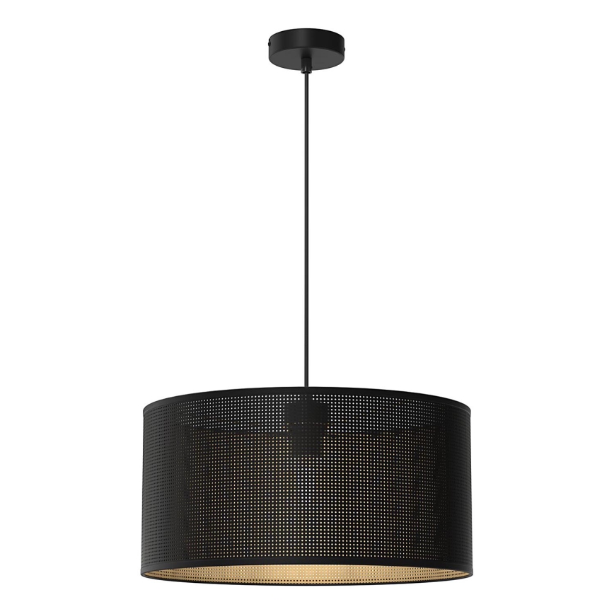 Riippuvalaisin LOFT SHADE 1xE27/60W/230V halk. 40 cm musta/kulta