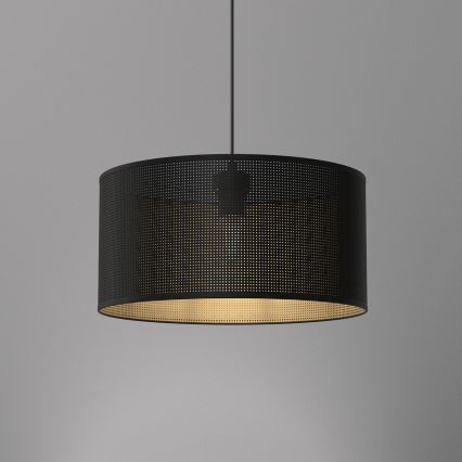 Riippuvalaisin LOFT SHADE 1xE27/60W/230V halk. 40 cm musta/kulta