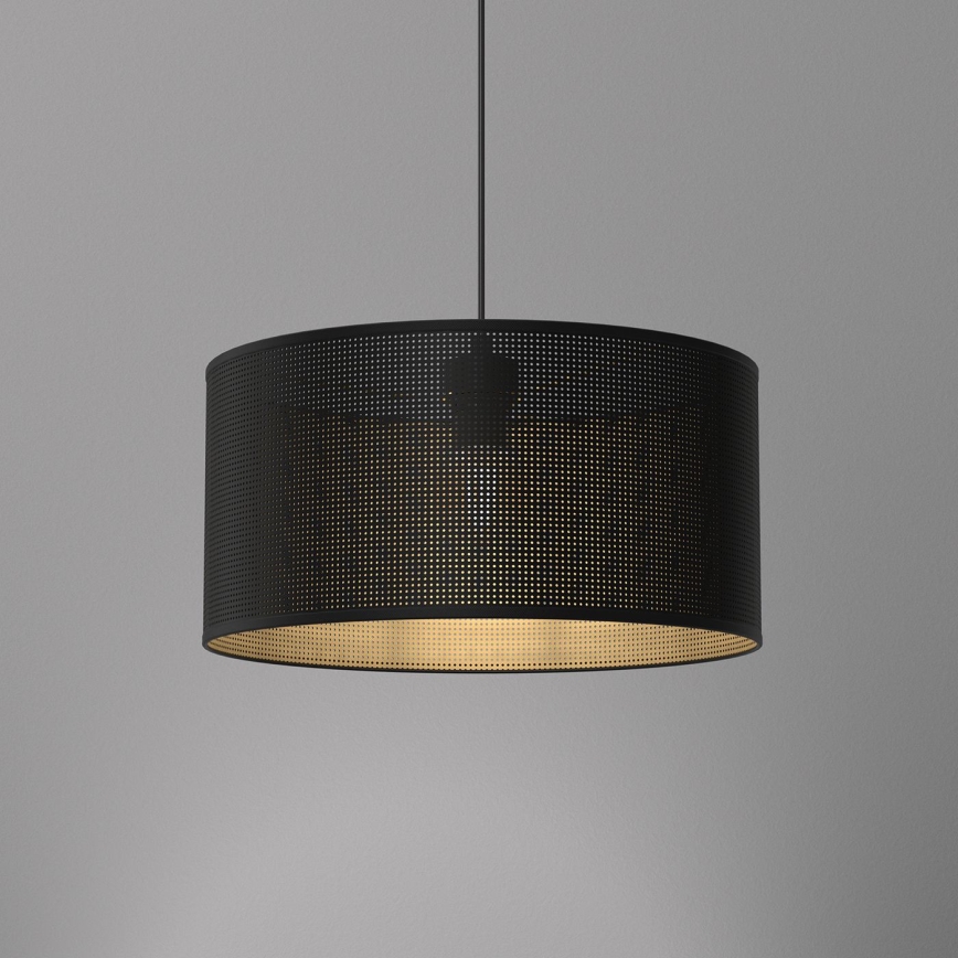 Riippuvalaisin LOFT SHADE 1xE27/60W/230V halk. 40 cm musta/kulta