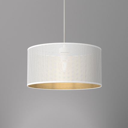 Riippuvalaisin LOFT SHADE 1xE27/60W/230V halk. 40 cm valkoinen/kulta