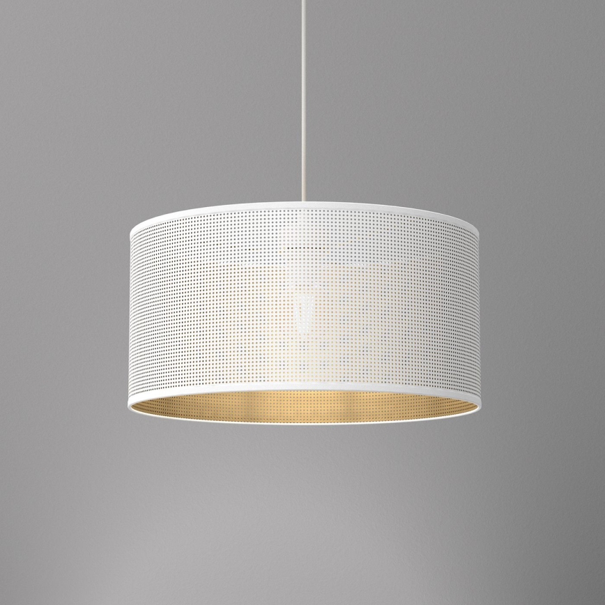 Riippuvalaisin LOFT SHADE 1xE27/60W/230V halk. 40 cm valkoinen/kulta